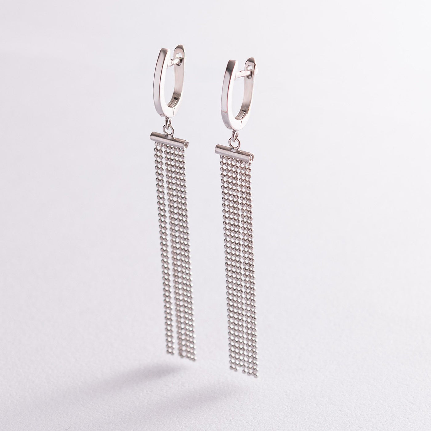 Silver dangling earrings