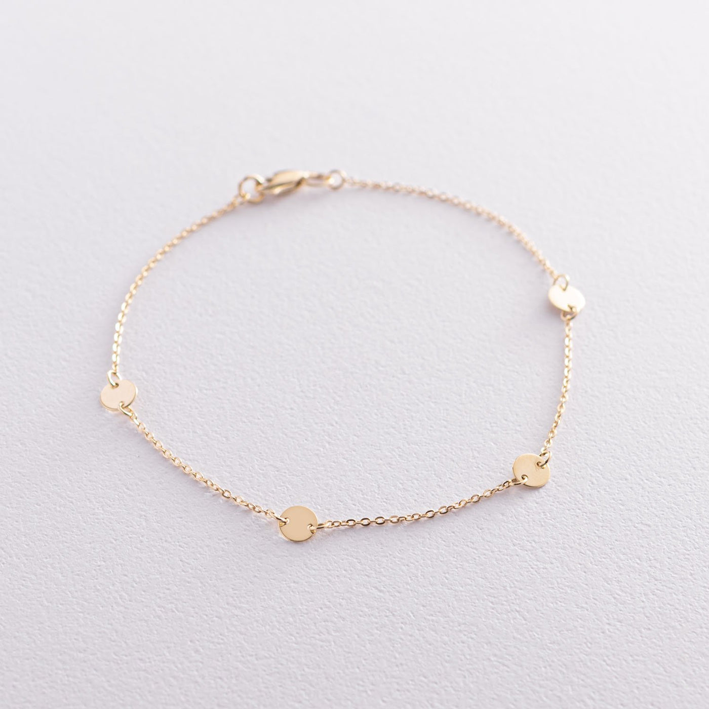 Yellow Gold Coins Bracelet