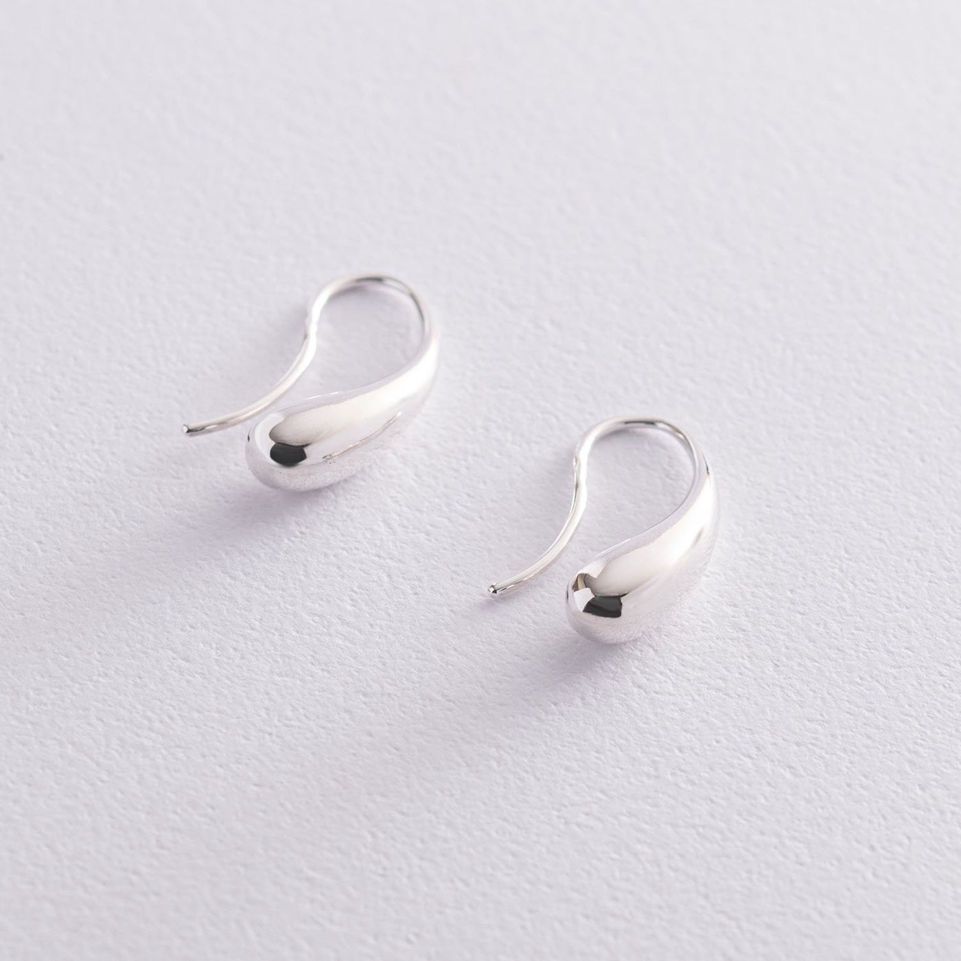 Silver raindrop earrings