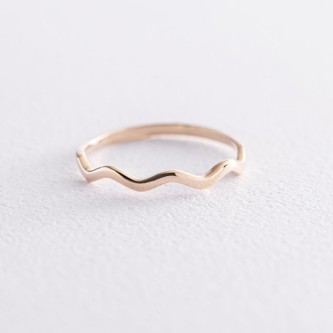 Yellow Gold Wave Ring