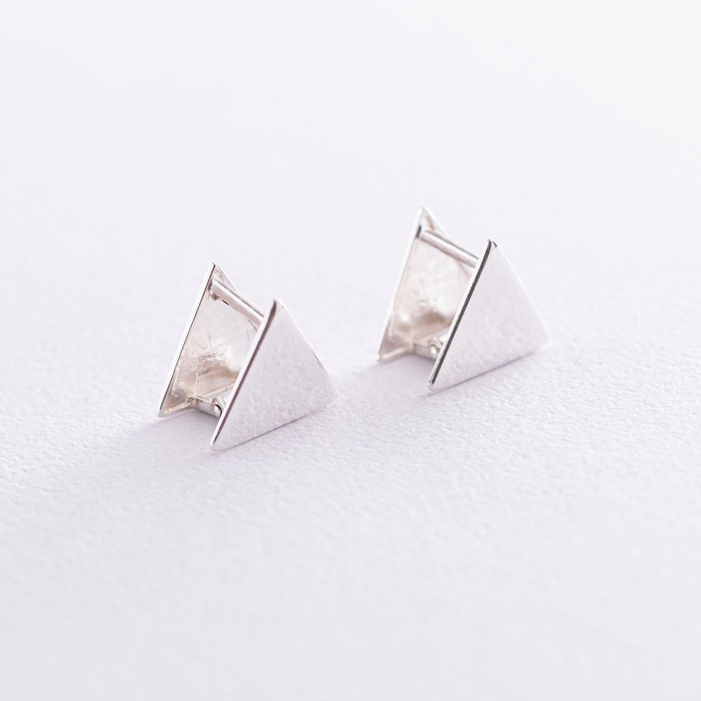 Silver Triangles earrings