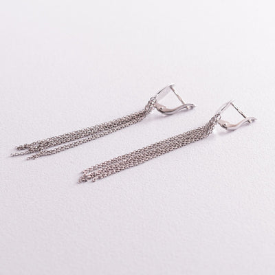 White Gold Delicate Earrings