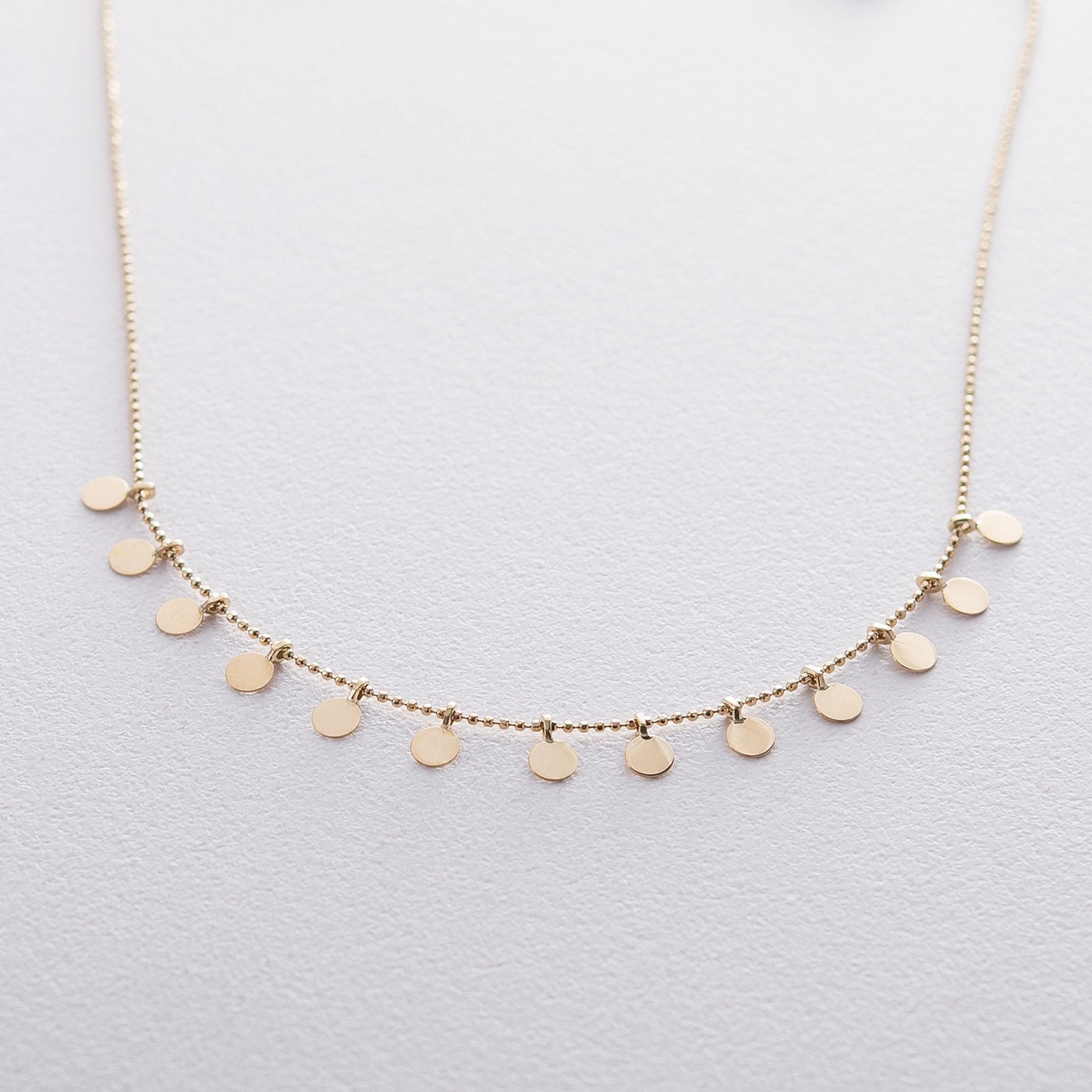 Yellow Gold Coins Necklace