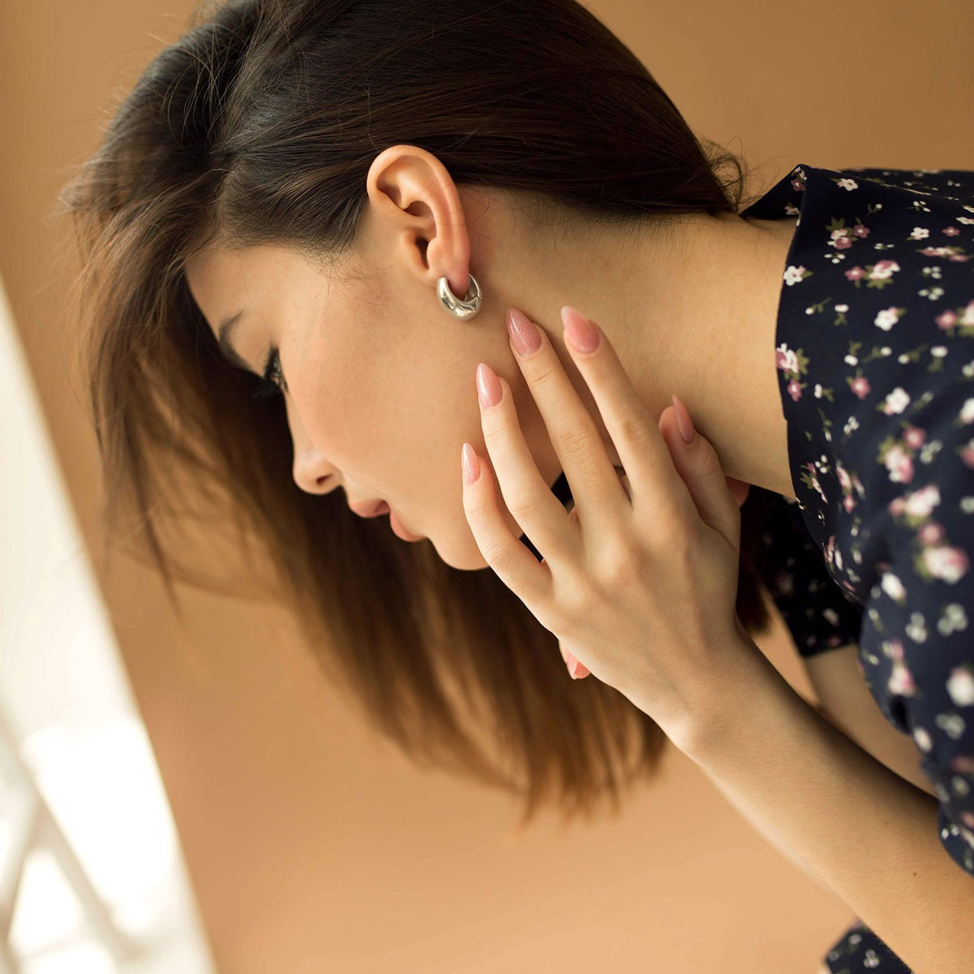 Silver earrings Grace