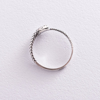 Silver Snake Ouroboros Ring