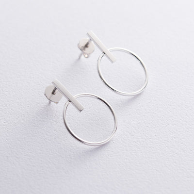 Silver stud earrings Confidence