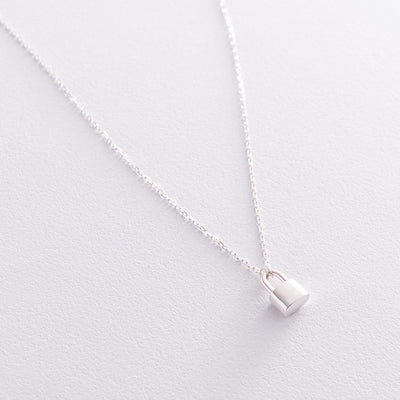 Silver Lock Necklace