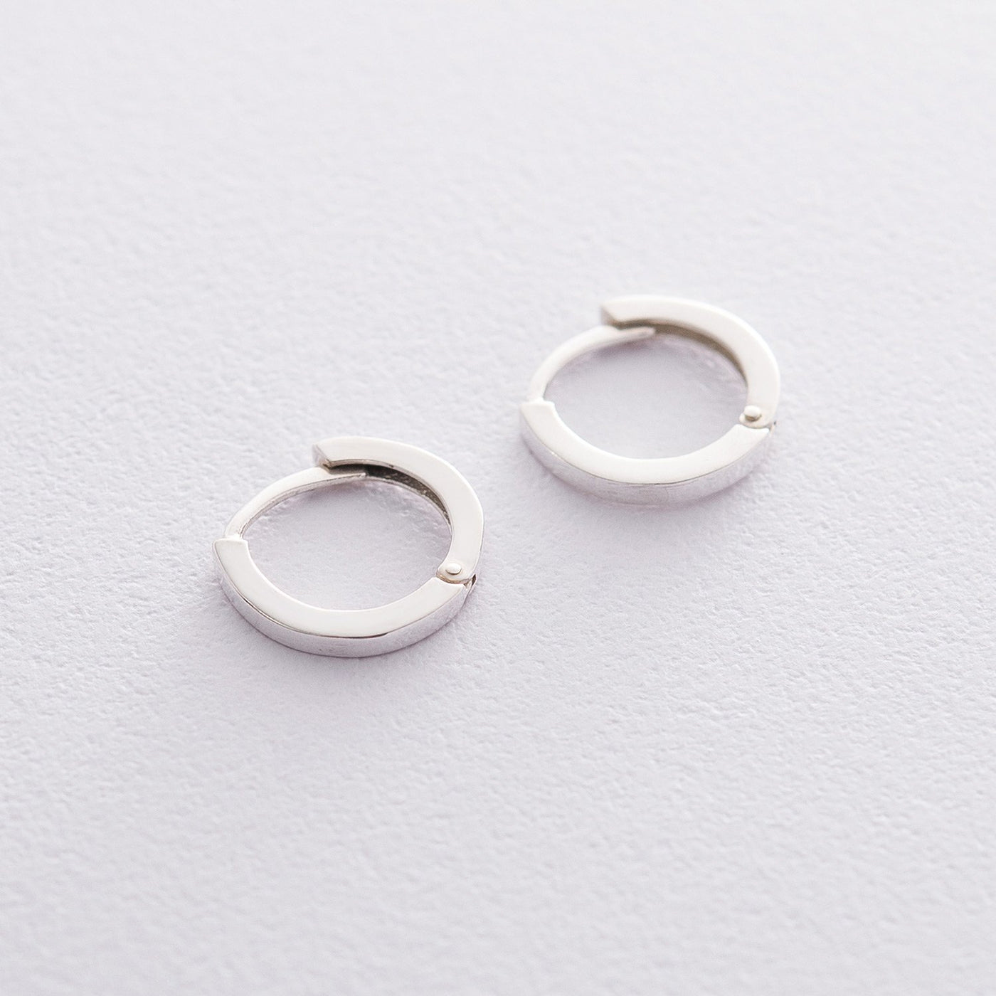 Silver hoop earrings