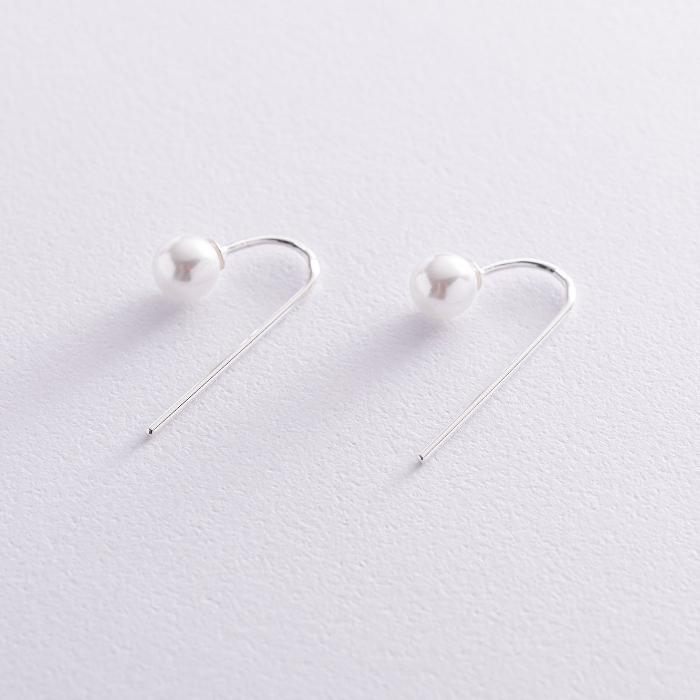 Silver earrings Elegance with pearls