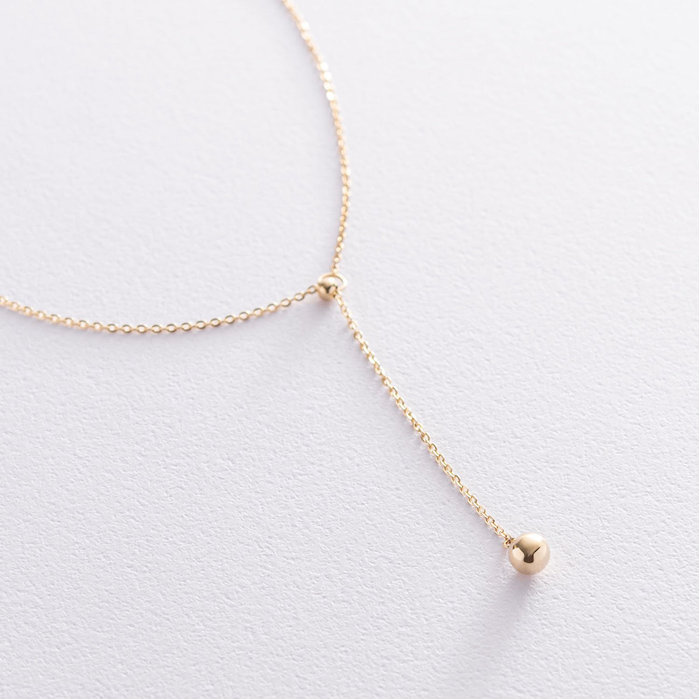 Yellow Gold Ball Necklace