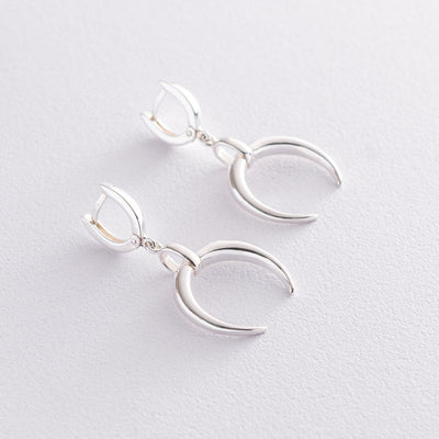 Silver Lunar earrings