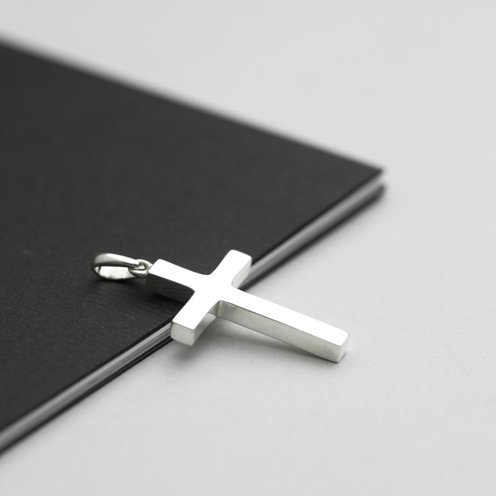 Handmade Silver Minimalist Cross