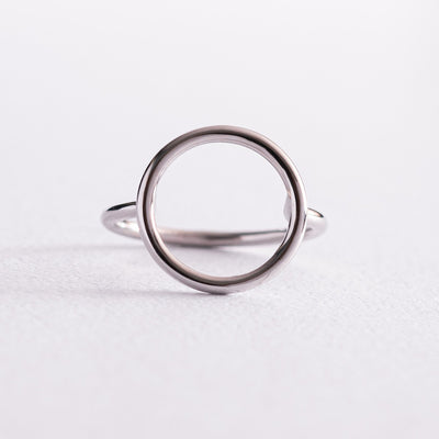 White Gold Circle Ring