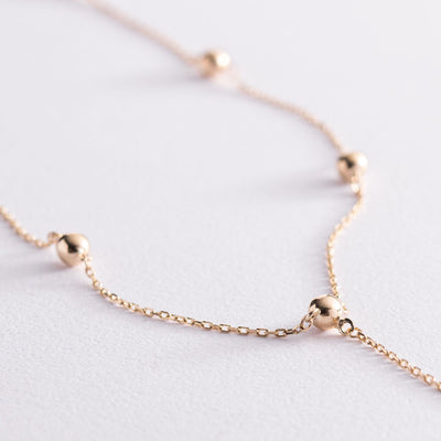 Yellow Gold Balls Necklace