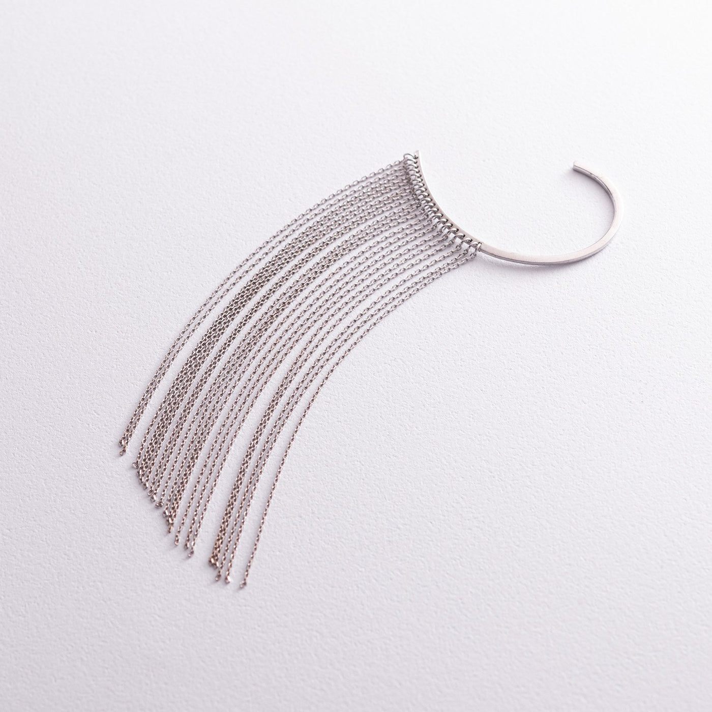 White gold ear cuff earring Uniqueness