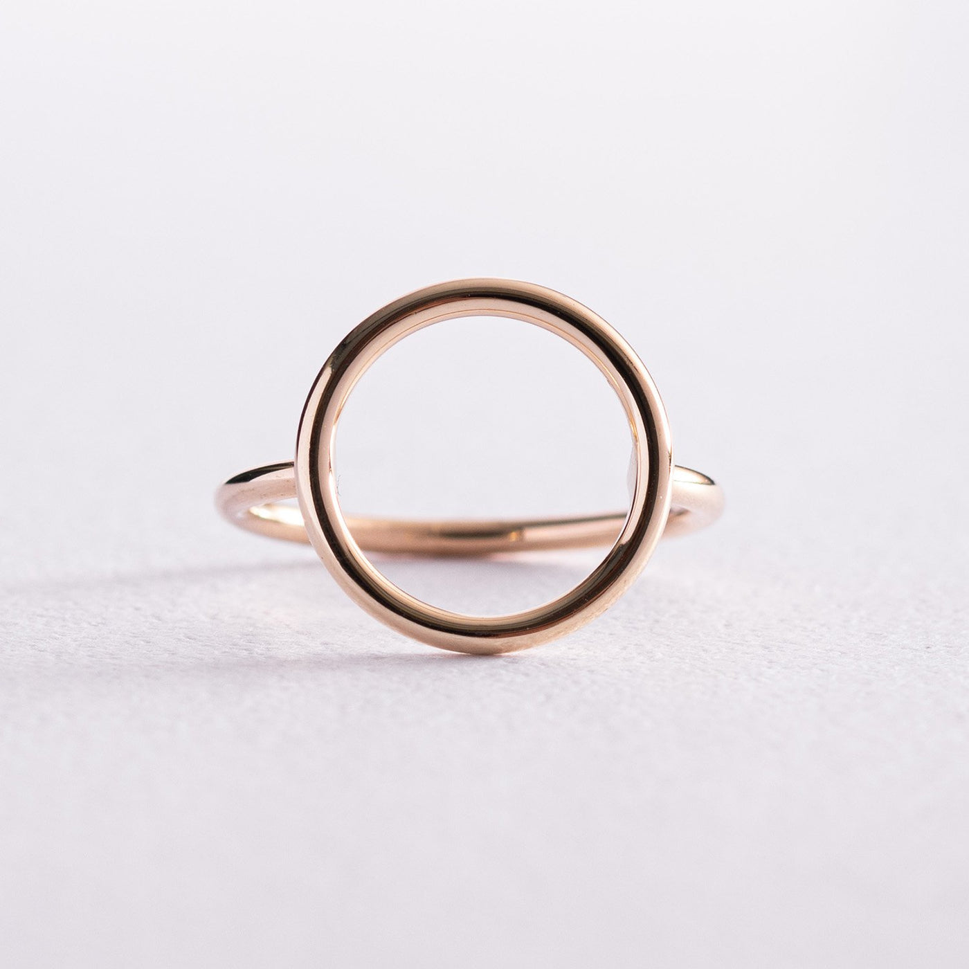 Yellow Gold Circle Ring