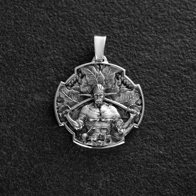 Pendant "Ukrainian Cossack. Prayer to the Holy Mother of God"