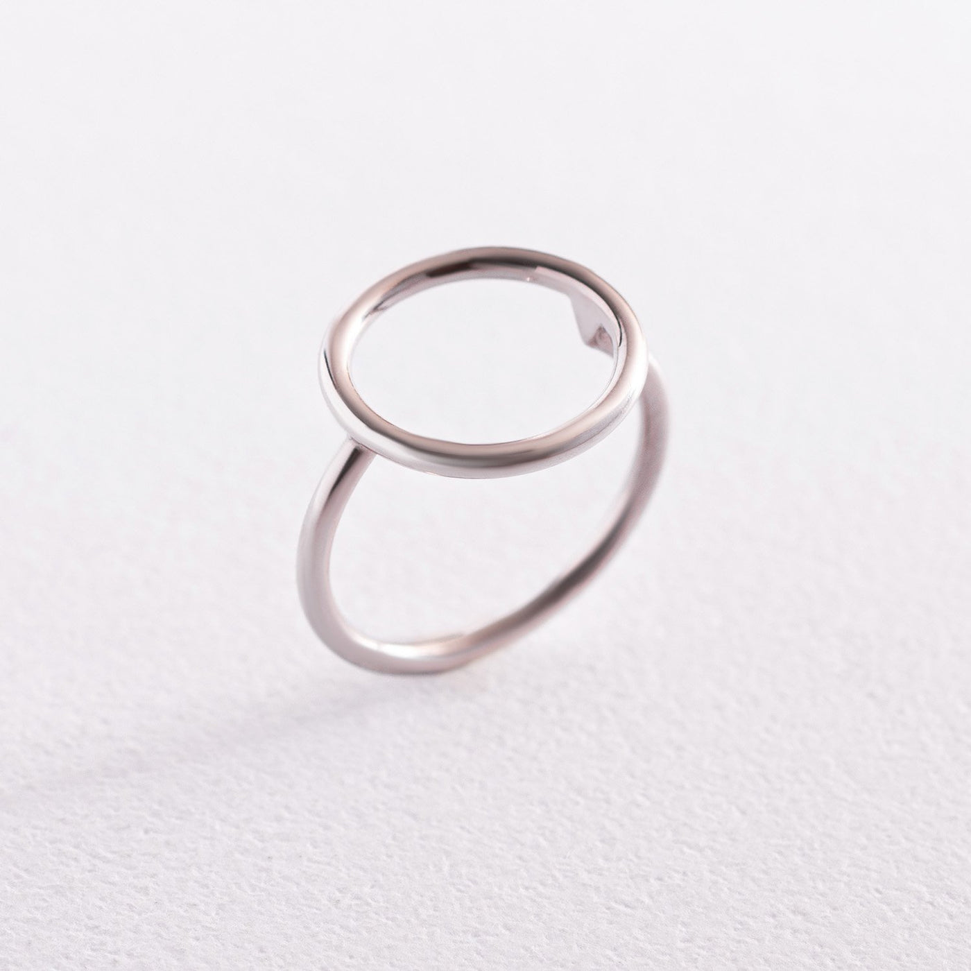 White Gold Circle Ring