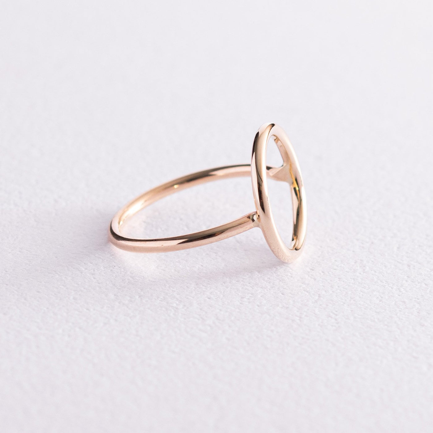 Yellow Gold Circle Ring