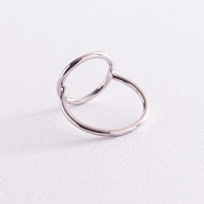 White Gold Circle Ring