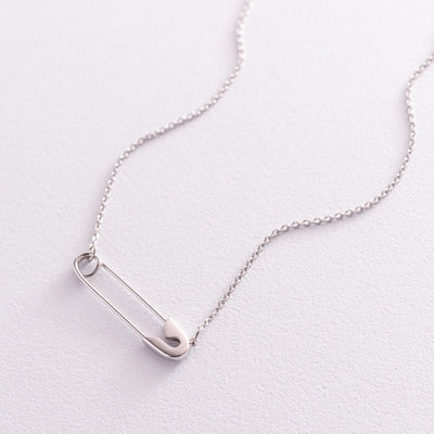 Silver Pin Necklace