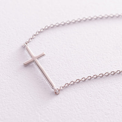 Silver Cross Bracelet