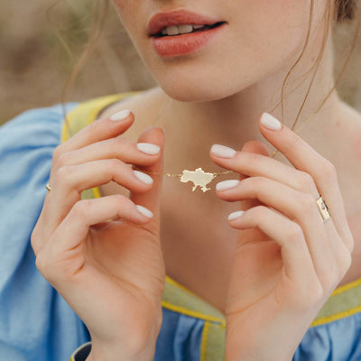 Necklace "Map of Ukraine"