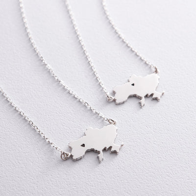 Necklace "Map of Ukraine"