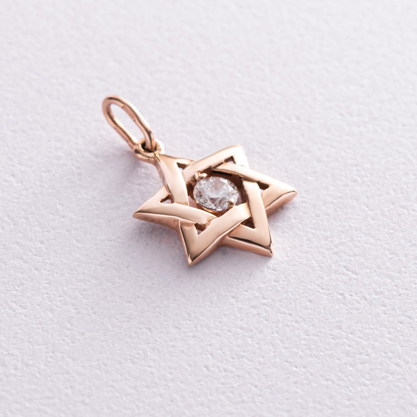 Pendant "Star of David" (cubic zirconia)