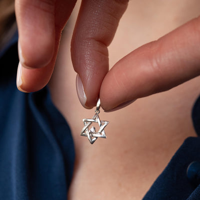 Pendant "Star of David" (cubic zirconia)