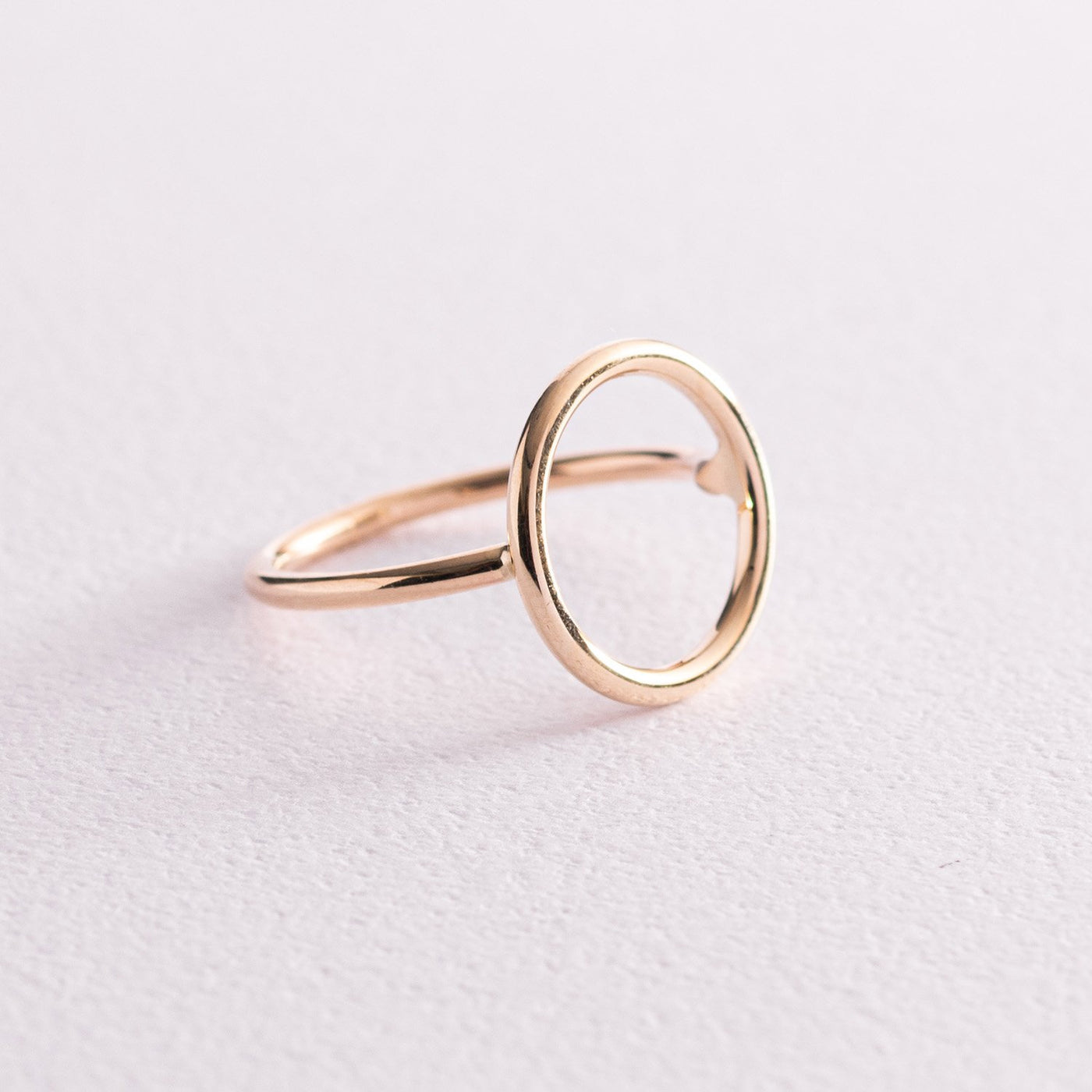 Yellow Gold Circle Ring