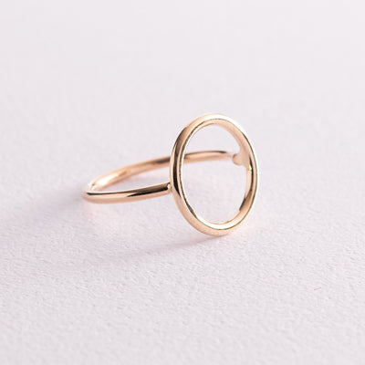 Yellow Gold Circle Ring