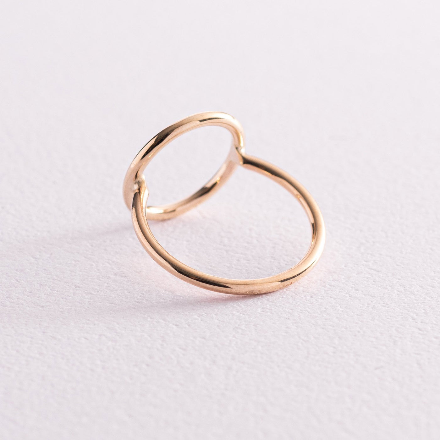 Yellow Gold Circle Ring