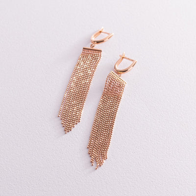 Gold waterfall earrings