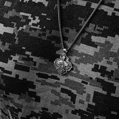 Pendant "Ukrainian Cossack. Fight and overcome, God will help you"