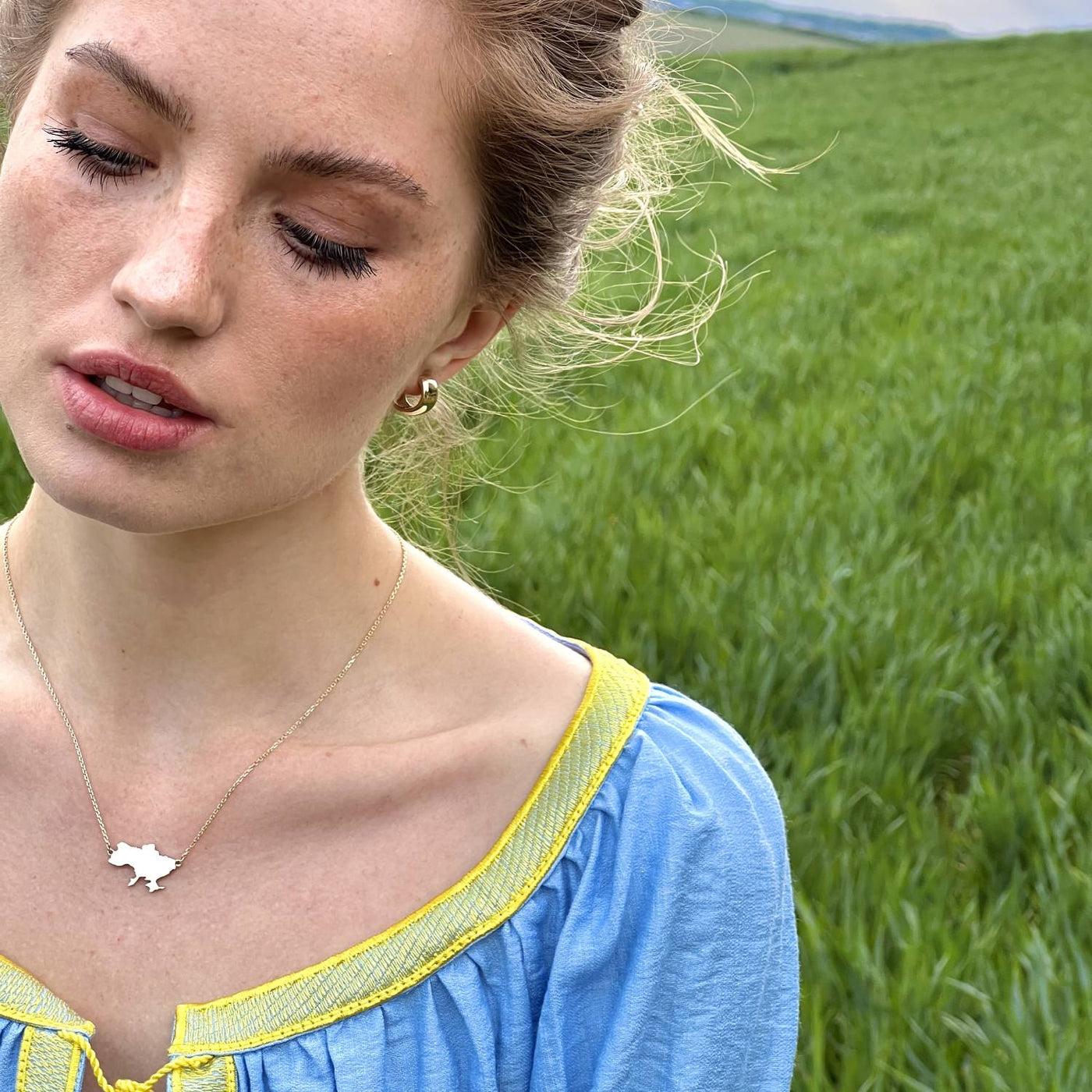 Necklace "Map of Ukraine"