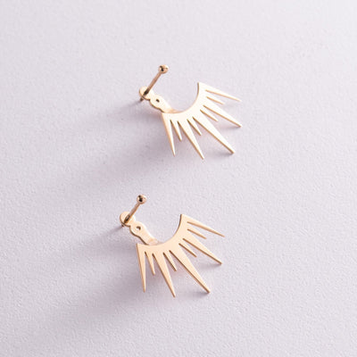 Gold ear jacket earrings Beatrice