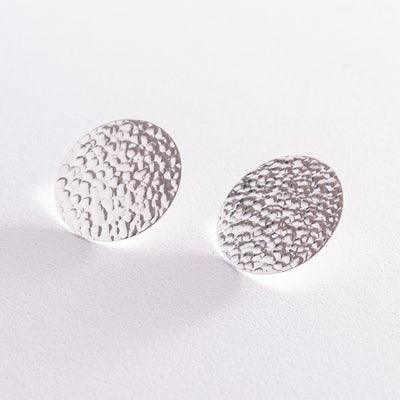 Silver stud earrings Theona