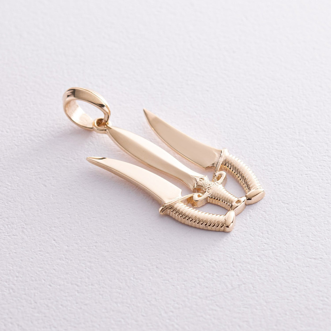 Gold Pendant "Trident with daggers"