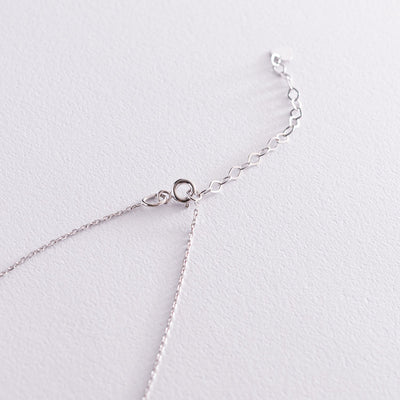 White gold circle necklace