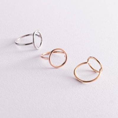 Yellow Gold Circle Ring