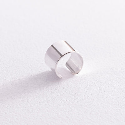 Silver ear cuff earring