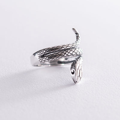 Silver snake ring