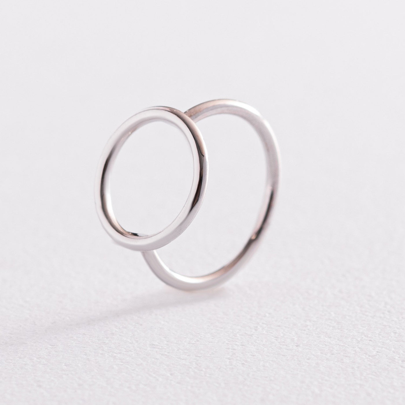 White Gold Circle Ring