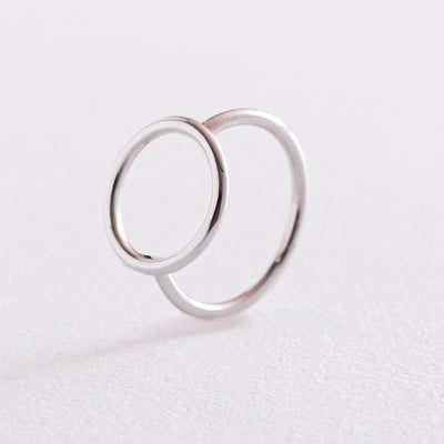 White Gold Circle Ring